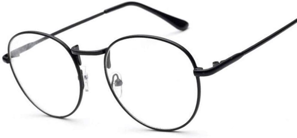 CIVIOP Glasses Fashion Women Alloy Eyeglasses Frames Full Metal Frame Glasses Retro Round Flat Mirror Male Fashion