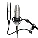 LyxPro MOP-28 Dual Layer Microphone Pop Filter with Flexible Goozeneck for Superior Vocal Performance, Pop Shield