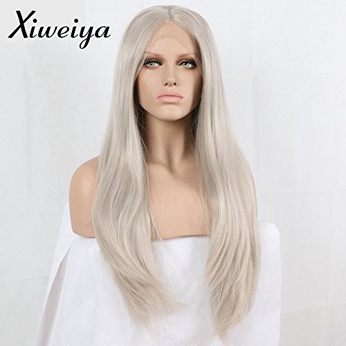 Top platinum lace front wig