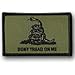 DTOM Gadsden Flag Patch/Don't Tread on Me Tactical Morale Snake Patch (Army Green, 2