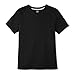 French Toast Boys' Big Short Sleeve V-Neck Tee, Black, L (10/12)