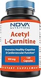 Nova Nutritions Acetyl L-Carnitine 500 mg 120 Vcaps