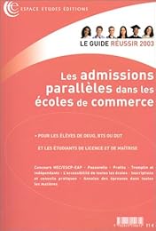 Les  admissions parallèles dans les écoles de commerce
