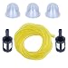 Adefol Fuel Filter + Fue Line+Primer Bulb for Homelite BP250 HB180 HB18V GST GST18 GSTBC HBC18 HBC30 HBC30B HGT HLT15 HLT16 HLT17C HLT18 HLT28 HT17 HT19 ST155 ST175 ST175G ST185 String Trimmer Blower
