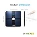 Lumsing Bluetooth Smart Body Fat Scale Body Composition Monitor with Free App for iOS, Android Devices, 180kg/400lb (Blue)