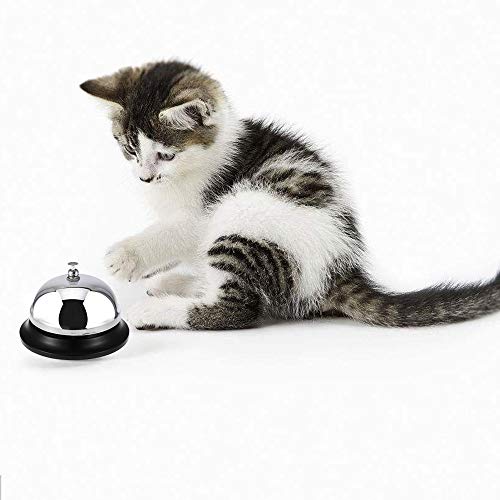 Call Bell, Service Bell Desk Bell for Restaurants, Hospital, School, Pet Training Chrome Finish All-Metal Construction 3.3 Inch Diameter (2 Pack) - Thumbnail 5