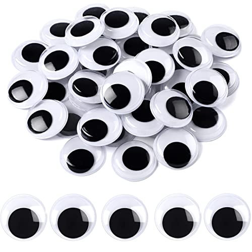 500 Pieces Wiggle Googly Eyes Self Adhesive Black White Craft Eyes For