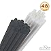 PMLAND Home Fragrance Diffusers - Set of 6 Square Glass Diffuser Bottles with Replacement of Upgraded 24 Pcs White and 24 Pcs Black Fiber Reed Sticks