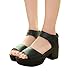 Womail Open Peep Toe Platform Gladiator Sandals Chunky Shoes for Women