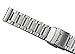 Noble Silver Watch Belts Metal Replacement Band Heavy Type 316L Stainless Steel Brushed Finish