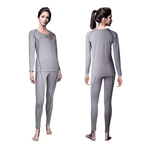 FX Womens MAXHEAT Fleece Long Johns Thermal Underwear Set LightGray M