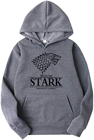 Game of Thrones Pullover Long Sleeve Crewneck Sweatshirt Solid Color Hooded Sweatshirt Unisex