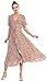 Wantdo Women's Button Up Split Floral Maxi Dress Casual V Neck Long Dresses
