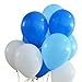 Latex Balloons, 100-Pack, 12-Inch (Blue, Light Blue, White)