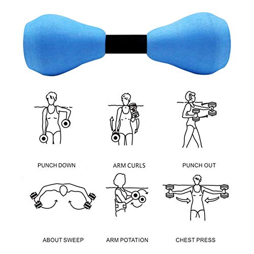 Bitcircuit-Aquatic-Exercise-Dumbells-DIY-Water-Dumbbell-Women-Aqua-Floatation-Dumbbells-EVA-Fitness-Equipment-for-Yoga-Home-Gym-Fitness-Exercise-Workout-Training