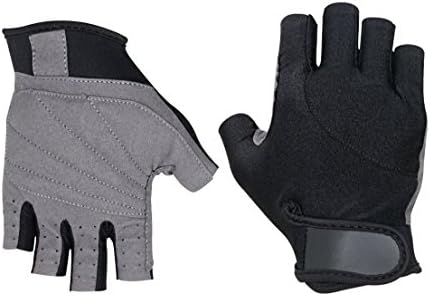Cycling Gloves - Half Finger Unisex Bicycle Gloves for Biking, Outdoor Bicycle Riding with Microfibre Gel Pad Secure Grip &amp; Breathable Short/Open Fingers (Large)