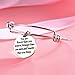 You are Braver Stronger Smarter than you think Inspirational Bracelet Expandable Bangle Gift for Women Men Bangle Bracelets for Women Daughter Sisters Friends Colleague Birthday Christmas Reminder Jewelry (Silver Stainless Steel)