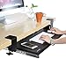 Alloyseed Under Desk Keyboard Tray, Clamp On Removable Ergonomic Keyboard and Mouse Drawer Platform, Smooth Track Slide in and Out, 27