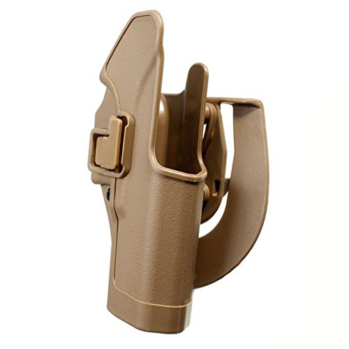 LTY Quick Tactical CQC Right Hand Paddle Pistol Holster for Glock 17 19 (FDE Desert Tan)