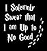 Legacy Innovations I Solemnly Swear That I Am Up to No Good Harry Potter White Decal Vinyl Sticker|Cars Trucks Vans Walls Laptop| White |5.5 x 5 in|LLI609