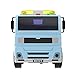 Tow Truck Crane Toys Friction Powered Truck Vehicle for Kids with Lights and Sound, 4 Wheels and 2 Removable Hooks, 1:20 Advanced Simulation Model-Road Administration Series, Blue and White