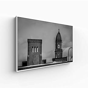 Canvas Wall Art for Living Room, Bedroom Building Framed Canvas Prints for Home Decoration Ready to Hang - 16x24 inches