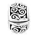 Charmed Craft Vintage Irish Celtic Knot Clip Lock Stopper Charms Beads for Bracelets (style 2)