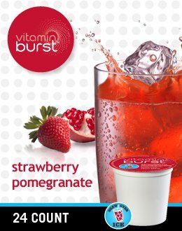 Vitamin Burst Strawberry Pomegranate Vitamin Water (1 Box of 24 K-Cups)