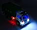 ToyThrill Friction Powered Garbage Sanitation Toy Truck with Lights and Sounds for Kids