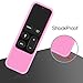 Fintie Protective Case for Apple TV 4K/ HD Siri Remote (1st Gen) - Honey Comb Lightweight Anti Slip Shockproof Silicone Cover for Apple TV 4K 5th 4th Gen Siri Remote Controller, Pink