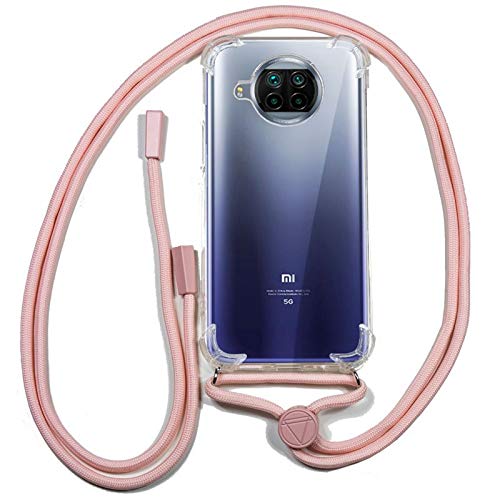 Cool Case for Xiaomi Mi 10T Lite Pink Lanyard