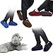 Benozit 4 Pairs Reusable Shoe Covers for Indoors, Shoe Protectors Covers, Non Slip and Washable, Fits Up for US Women's 7.5-9.5, Men's 6-9.5