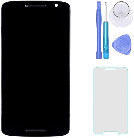 SPHENEL LCD Display Screen And Digitizer Touch Screen Assembly With Frame For Motorola Moto X Play XT1561 XT1562 XT1563 / Moto Maxx 2 XT1565 (Black)