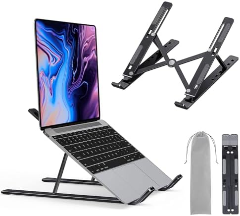 Amazon Basics Laptop Stand with 6-Angle Adjustment