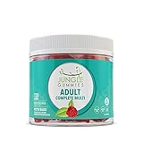 Jungle Gummies Adult Gummy Multivitamin, Natural Health Supplement with Vitamin B12, Biotin, Folic Acid and Vitamin D (Gelatin Free, Non-GMO, Gluten Free, Allergen Free)