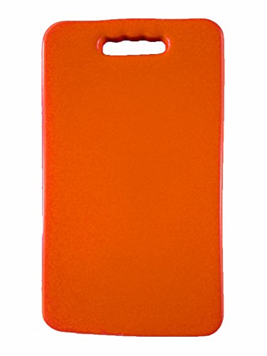 Hongwo Waterproof NBR Foam Kneeling Cushion Kneeler Pad Gardening Seat Mat Knee Mat with Handles for Baby Bath, Exerise, Prayer, Work-15.7"x7.1"x1.2"-Orange