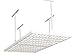 Monkey Bars Rack Ceiling Mounted Overhead Garage Storage System 750-Pound Capacity, 4' X 8', White