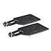 SwissElite Genuine Leather Luggage Tags & Bag Tags 2 pieces Set in 14 Color