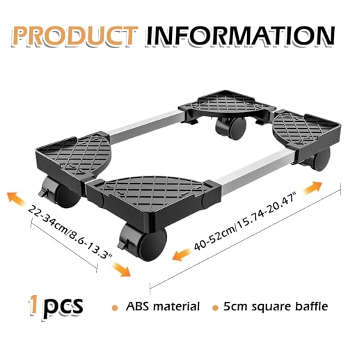 SPORWAY CPU Ständer: Einstellbare PC Halterung mit 4 Rollen, Unterschreibtisch Computer Ständer für Tower Gehäuse (Schwarz) thumbnail 2