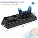 Vertical Stand with Cooling Fan for PS4 Slim / Pro / Regular PlayStation 4, Controllers Charging Station with Dual Charger Ports and USB HUB for Console Dualshock 4 Controllerthumb 3