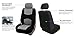 FH Group Flat Cloth Full Set Car Seat Covers Three Row 7 Seater - Universal Fit for Cars, Trucks & SUVs Gray