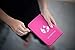 Lovie Style Adventure Port - Fuchsia Unisex Phone Charging Passport Holder with Removable Power Bank