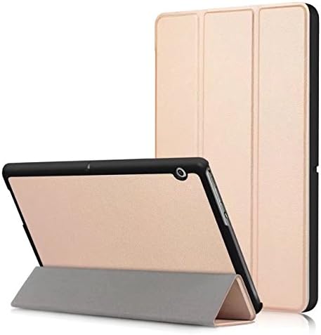 Abtory HUAWEI MediaPad T3 10.0 Case, Ultra Slim Lightweight Smart-shell Stand Protective Case Cover for HUAWEI MediaPad T3 10.0 inch Tablet Gold
