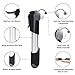 WOTOW Bike Frame Mini Pump, Bicycle Portable Pump Fit Presta & Schrader Tire Repair Patch Kit with Glueless Puncture Cycling inflator 120 PSI No Valve Changing for Road Mountain and BMX Bikes