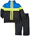 adidas Baby' Tricot Zip Jacket and Pant Set, Blue Stripe, 18 Months