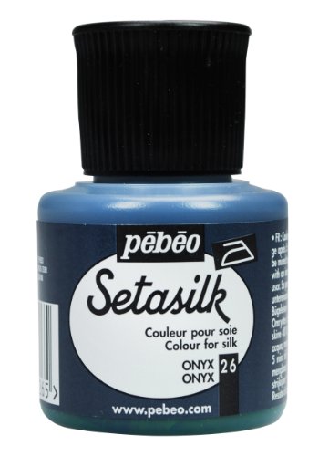 Pebeo Setasilk Silk Painting 45-Milliliter Bottle, Onyx