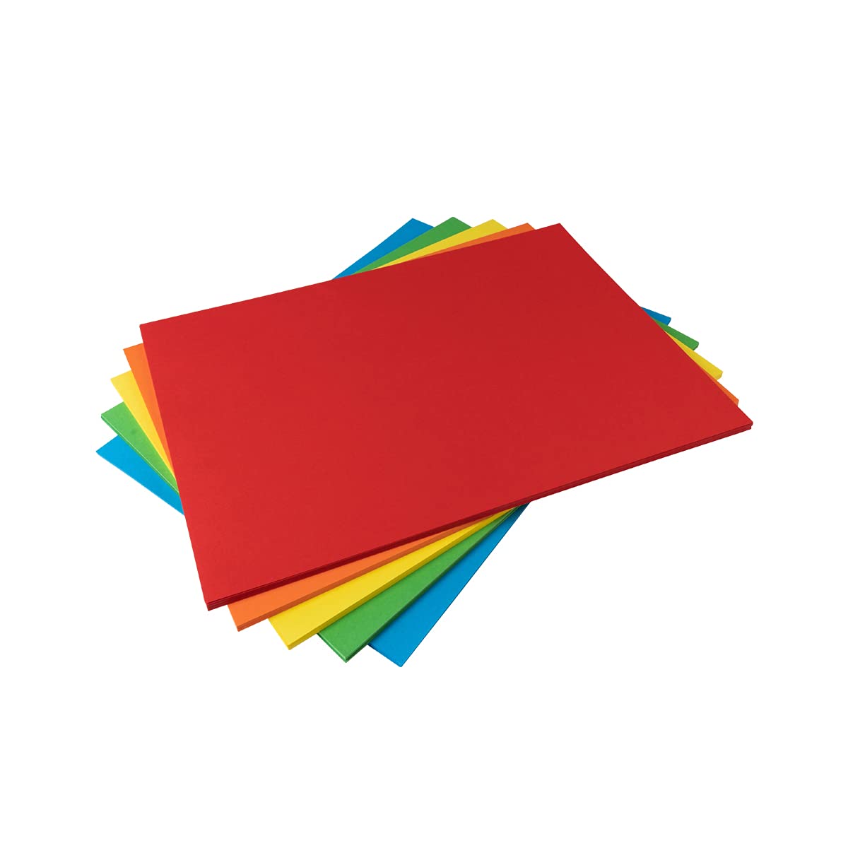 Hawksbill A4 Coloured Card 160GSM Rainbow Craft Card Stock 50 Pack