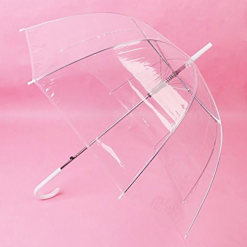 Honny Home 21" Transparent Clear Rain Umbrella Parasol PE Dome for Wedding Party Favor