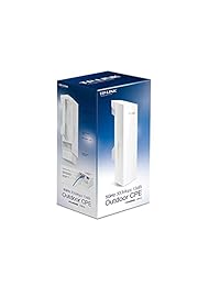 TP Link Punto de acceso CPE para exteriores, de alta potencia, con antena direccional polarizada y dual, de 9 dBi, de 2.4 gigahercios de potencia, 300 megabytes por segundo, 802.11 b g n, con PoE pasivo.