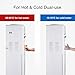 KUPPET 5 Gallon Water Cooler Dispenser Top Loading Freestanding Water Dispenser with Storage Cabinet, Two Temperature Settings-Hot, Cold, WHITE
